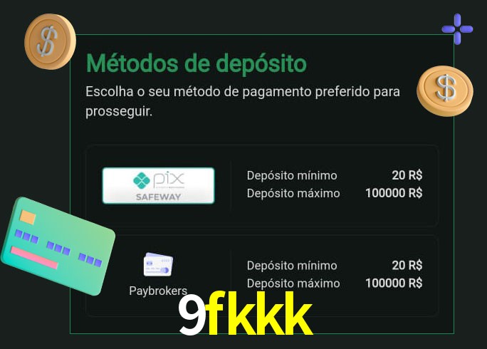 O cassino 9fkkk oferece uma grande variedade de métodos de pagamento